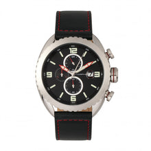 Load image into Gallery viewer, Morphic M64 Series Chronograph Leather-Band Watch w/ Date - Silver/Black - MPH6402