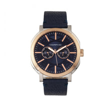 Load image into Gallery viewer, Morphic M62 Series Leather-Band Watch w/Day/Date - Rose Gold/Navy - MPH6206