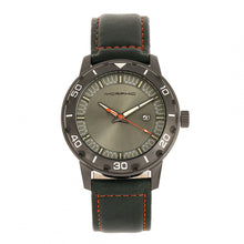 Load image into Gallery viewer, Morphic M71 Series Leather-Band Watch w/Date - Gunmetal/Forest Green - MPH7106