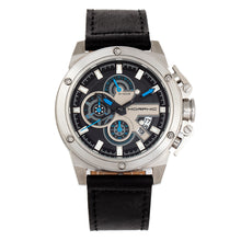 Load image into Gallery viewer, Morphic M81 Series Chronograph Leather-Band Watch w/Date - Black/Silver - MPH8101