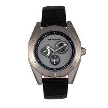 Load image into Gallery viewer, Morphic M46 Series Leather-Band Men's Watch w/Date - Black/Charcoal - MPH4605