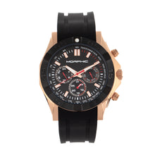 Load image into Gallery viewer, Morphic M75 Series Tachymeter Strap Watch w/Day/Date - Rose Gold/Black - MPH7505
