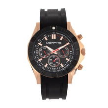 Load image into Gallery viewer, Morphic M75 Series Tachymeter Strap Watch w/Day/Date - Rose Gold/Black - MPH7505