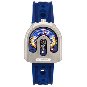 Morphic M95 Series Chronograph Strap Watch w/Date - Blue/Orange - MPH9503