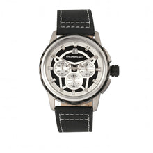 Load image into Gallery viewer, Morphic M61 Series Chronograph Leather-Band Watch w/Date - Silver/Black - MPH6101