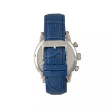 Load image into Gallery viewer, Morphic M60 Series Chronograph Leather-Band Watch w/Date - Silver/Blue - MPH6002
