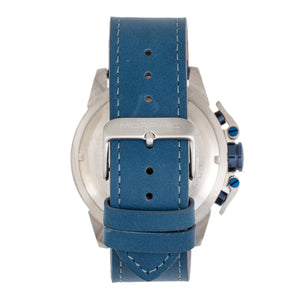 Morphic M81 Series Chronograph Leather-Band Watch w/Date - Blue/Silver  - MPH8102