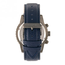 Load image into Gallery viewer, Morphic M67 Series Chronograph Leather-Band Watch w/Date - Gunmetal/Blue - MPH6706
