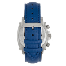 Load image into Gallery viewer, Morphic M83 Series Chronograph Leather-Band Watch w/ Date - Silver/Blue - MPH8305
