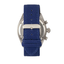 Load image into Gallery viewer, Morphic M53 Series Chronograph Fiber-Weaved Leather-Band Watch w/Date - Silver/Blue - MPH5303
