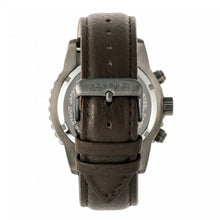 Load image into Gallery viewer, Morphic M67 Series Chronograph Leather-Band Watch w/Date - Gunmetal/Brown - MPH6705
