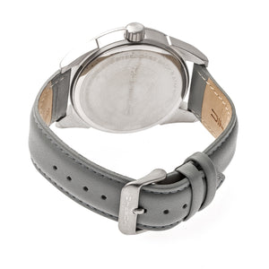 Morphic M63 Series Leather-Band Watch w/Date - Black/Grey - MPH6304