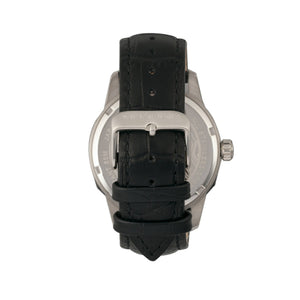 Morphic M56 Series Leather-Band Watch w/Date - Silver/Black - MPH5601