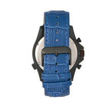 Load image into Gallery viewer, Morphic M36 Series Leather-Band Chronograph Watch - Black/Blue - MPH3606

