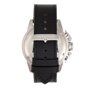 Morphic M81 Series Chronograph Leather-Band Watch w/Date - Black/Silver - MPH8101