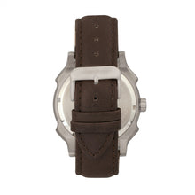 Load image into Gallery viewer, Morphic M68 Series Leather-Band Watch w/ Date - Silver/Brown - MPH6803
