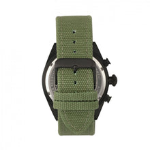 Load image into Gallery viewer, Morphic M53 Series Chronograph Fiber-Weaved Leather-Band Watch w/Date - Black/Olive - MPH5306
