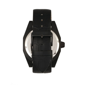 Morphic M46 Series Leather-Band Men's Watch w/Date - Black - MPH4604
