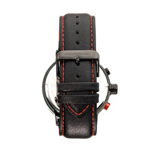 Load image into Gallery viewer, Morphic M91 Series Chronograph Leather-Band Watch w/Date - Black/Red - MPH9104
