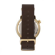 Load image into Gallery viewer, Morphic M58 Series Nato Leather-Band Watch w/ Date - Gold/Dark Brown - MPH5804
