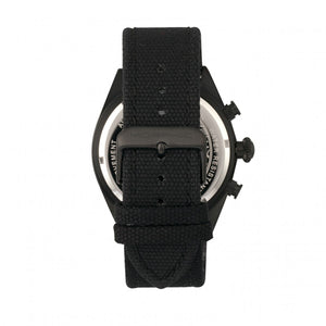 Morphic M53 Series Chronograph Fiber-Weaved Leather-Band Watch w/Date - Black/Silver - MPH5304