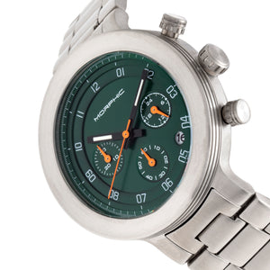 Morphic M78 Series Chronograph Bracelet Watch - Silver/Green - MPH7803