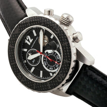 Load image into Gallery viewer, Morphic M51 Series Chronograph Leather-Band Watch w/Date - Silver/Black - MPH5101
