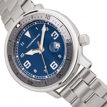 Load image into Gallery viewer, Morphic M74 Series Bracelet Watch w/Magnified Date Display - Gunmetal/Grey/Blue - MPH7404
