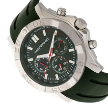 Load image into Gallery viewer, Morphic M75 Series Tachymeter Strap Watch w/Day/Date - Silver/Green - MPH7502
