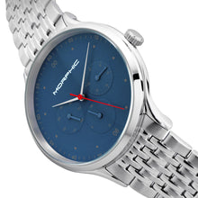 Load image into Gallery viewer, Morphic M65 Series Bracelet Watch w/Day/Date - Silver/Blue - MPH6503
