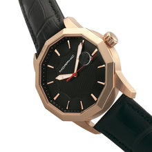 Load image into Gallery viewer, Morphic M56 Series Leather-Band Watch w/Date - Rose Gold/Black - MPH5604

