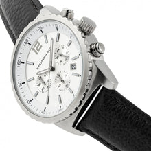 Load image into Gallery viewer, Morphic M67 Series Chronograph Leather-Band Watch w/Date - Silver/Black - MPH6701
