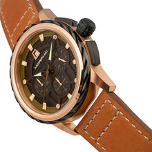 Load image into Gallery viewer, Morphic M61 Series Chronograph Leather-Band Watch w/Date - Rose Gold/Tan - MPH6104

