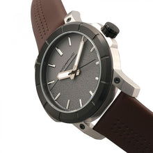 Load image into Gallery viewer, Morphic M54 Series Leather-Band Chronograph Watch - Silver/Brown - MPH5404

