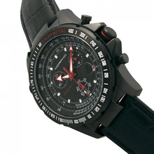Load image into Gallery viewer, Morphic M36 Series Leather-Band Chronograph Watch - Black/Charcoal - MPH3607
