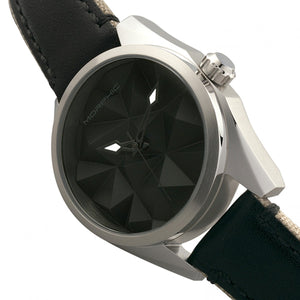 Morphic M59 Series Leather-Overlaid Canvas-Band Watch - Silver/Black - MPH5902