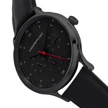 Load image into Gallery viewer, Morphic M65 Series Leather-Band Watch w/Day/Date - Black - MPH6507
