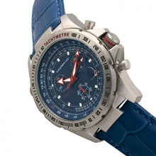 Load image into Gallery viewer, Morphic M36 Series Leather-Band Chronograph Watch - Silver/Blue - MPH3603
