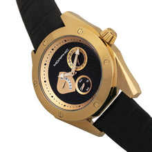 Load image into Gallery viewer, Morphic M46 Series Leather-Band Men&#39;s Watch w/Date - Gold/Black - MPH4606
