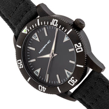 Load image into Gallery viewer, Morphic M85 Series Canvas-Overlaid Leather-Band Watch - Black - MPH8502
