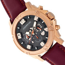 Load image into Gallery viewer, Morphic M73 Series Chronograph Leather-Band Watch - Rose Gold/Charcoal - MPH7305
