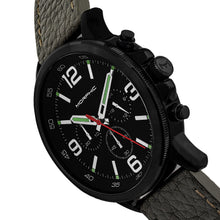 Load image into Gallery viewer, Morphic M86 Series Chronograph Leather-Band Watch - Black/Olive - MPH8606
