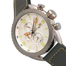 Load image into Gallery viewer, Morphic M64 Series Chronograph Leather-Band Watch w/ Date - Silver/Grey - MPH6401
