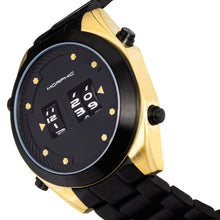 Load image into Gallery viewer, Morphic M76 Series Drum-Roll Bracelet Watch - Black/Gold - MPH7608

