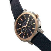 Load image into Gallery viewer, Morphic M62 Series Leather-Band Watch w/Day/Date - Rose Gold/Navy - MPH6206
