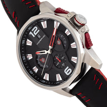 Load image into Gallery viewer, Morphic M82 Series Chronograph Leather-Band Watch w/Date - Silver/Black - MPH8202

