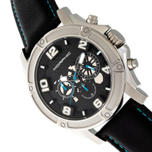 Load image into Gallery viewer, Morphic M73 Series Chronograph Leather-Band Watch - Silver/Black - MPH7302
