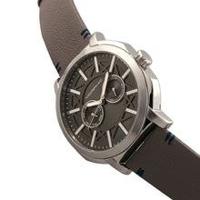 Load image into Gallery viewer, Morphic M62 Series Leather-Band Watch w/Day/Date - Silver/Grey - MPH6203
