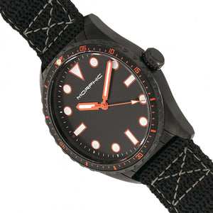 Morphic M69 Series Canvas-Band Watch - Black - MPH6905