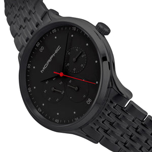 Morphic M65 Series Bracelet Watch w/Day/Date - Black - MPH6504